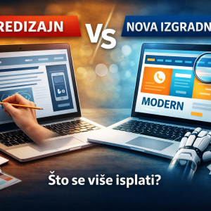 redizajn web stranice ili nova izrada usporedba